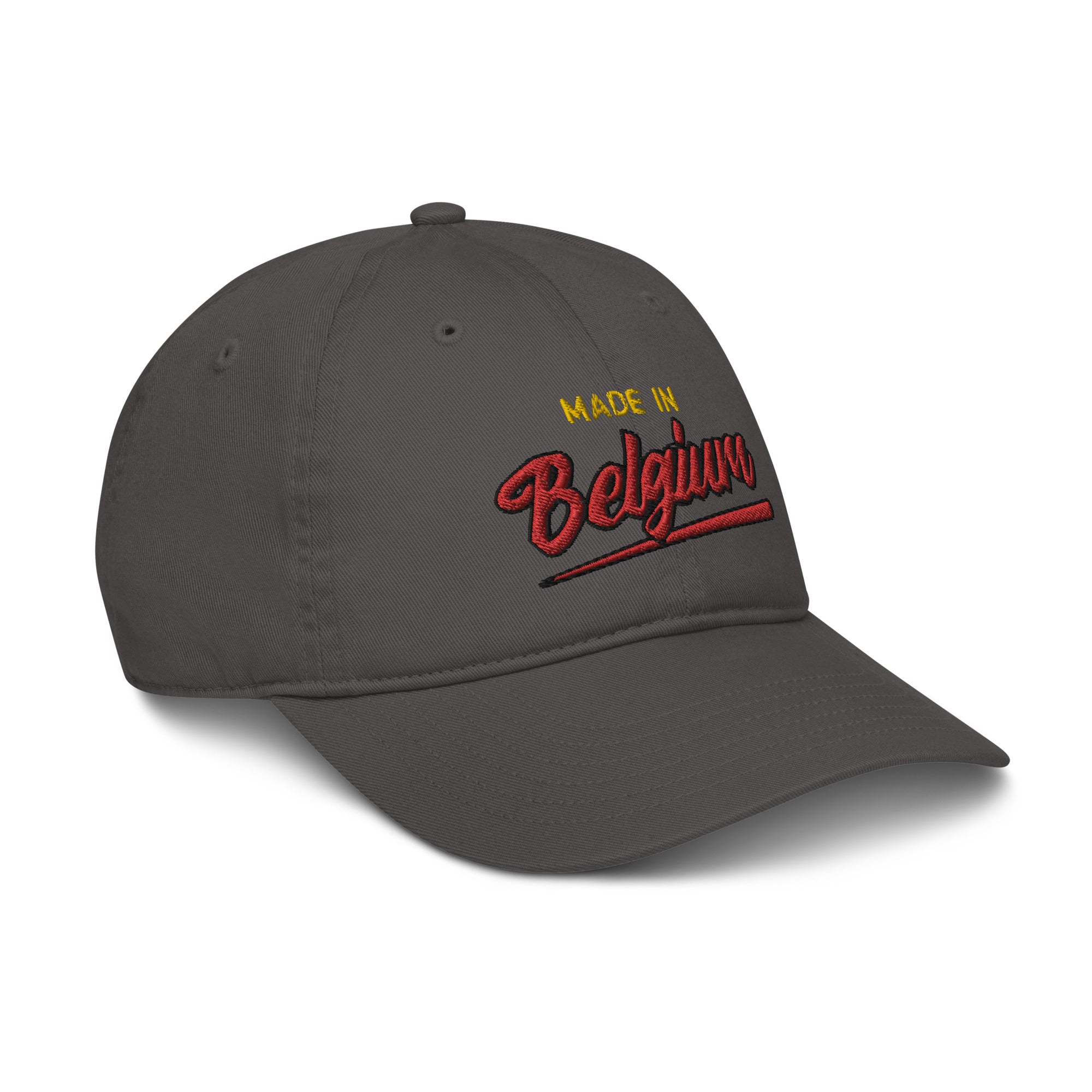 Casquette de baseball bio Belge brodée - "Made in Belgium with love"