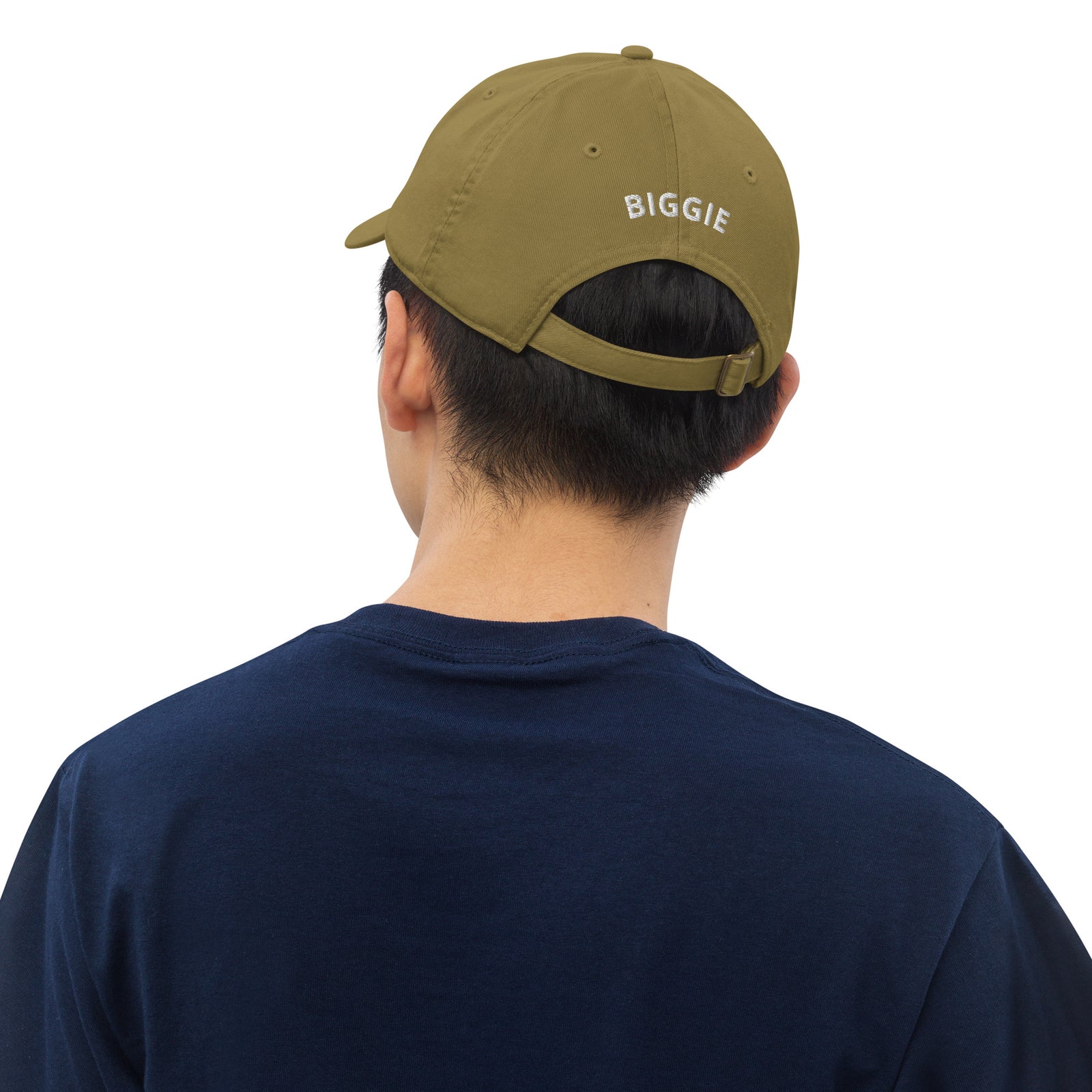 Casquette baseball biggie noir détail de la broderie CHT'M Boutique
