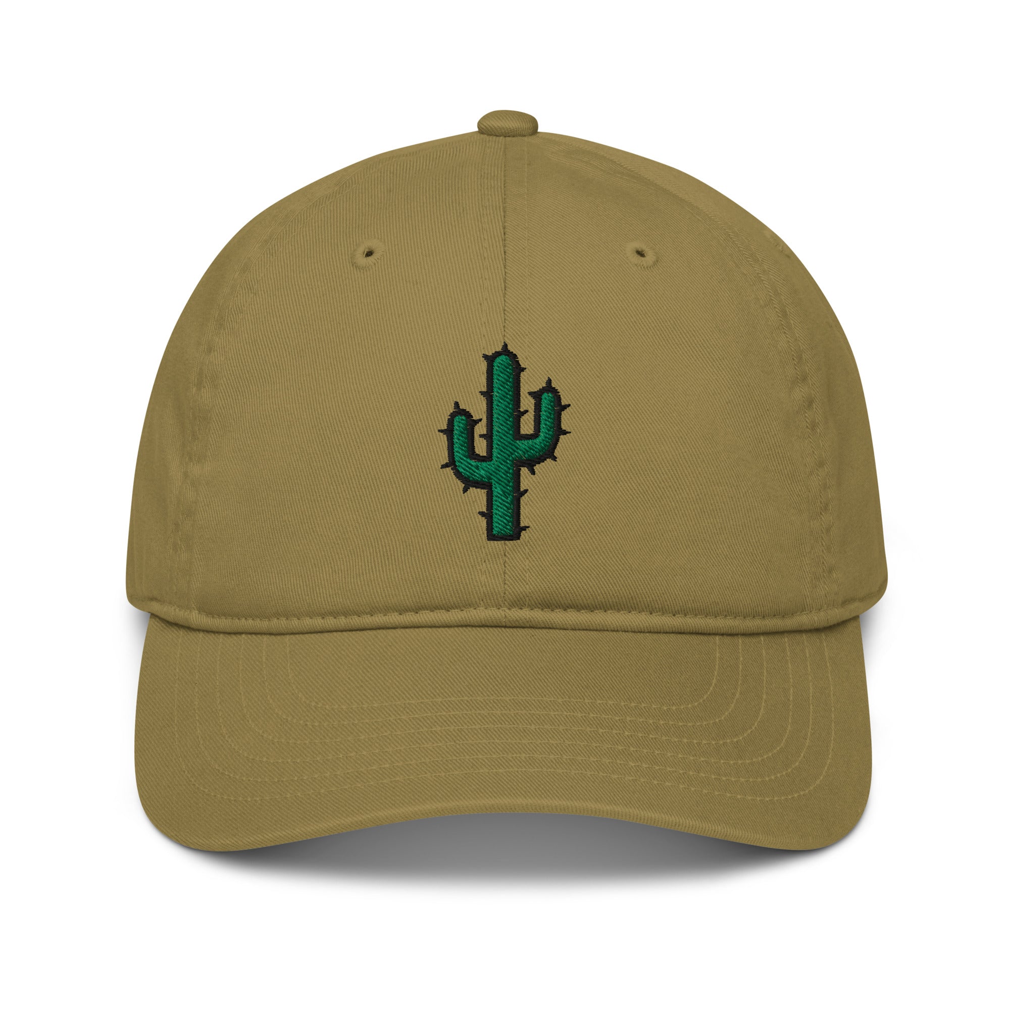 Casquette de baseball bio brodée - "Cactus"