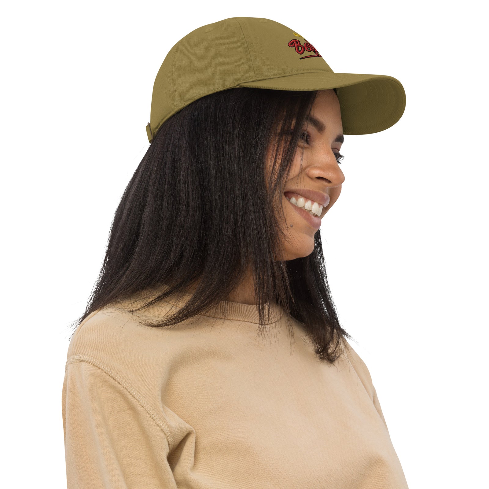 Casquette de baseball bio Belge brodée - "Made in Belgium with love"