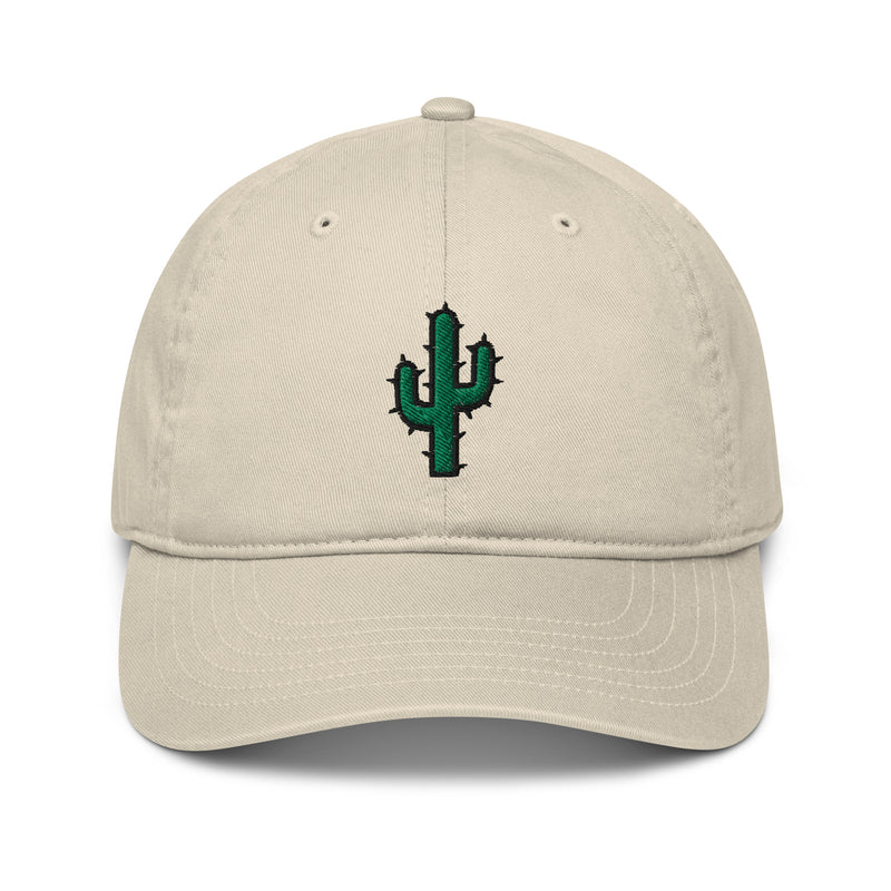 casquette beige cactus brodé