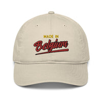 Casquette de baseball bio Belge brodée - "Made in Belgium with love"