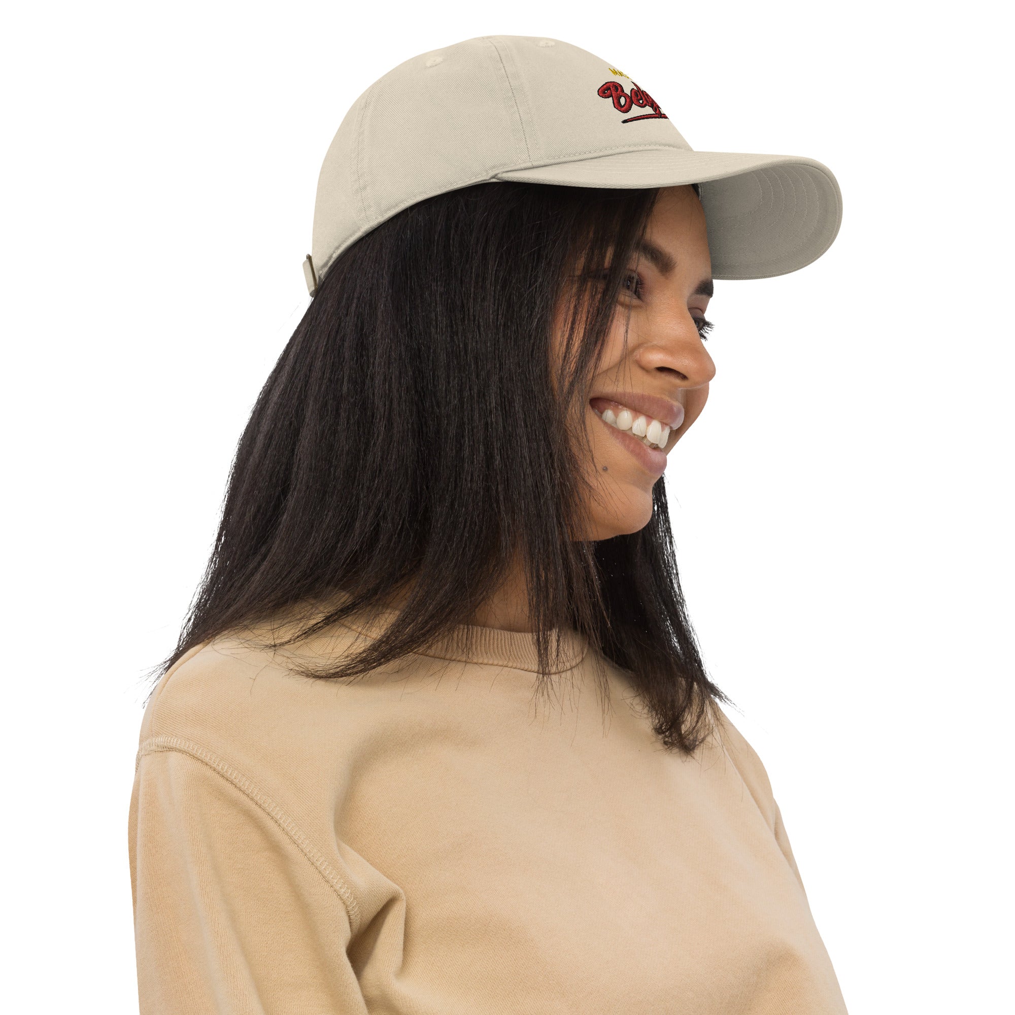 Casquette de baseball bio Belge brodée - "Made in Belgium with love"