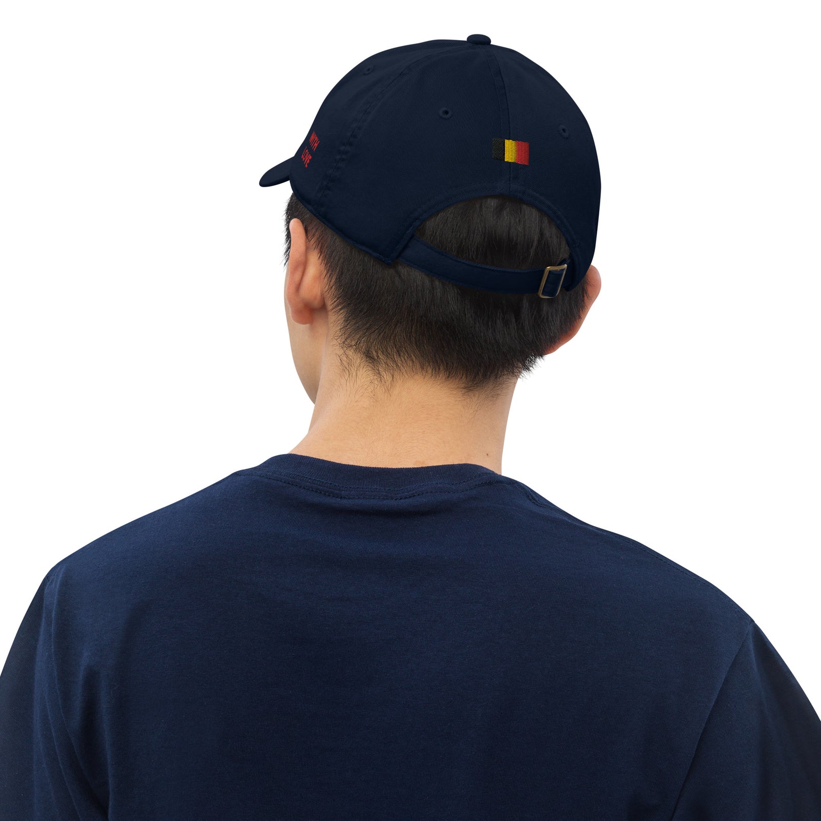 Casquette de baseball bio Belge brodée - "Made in Belgium with love"