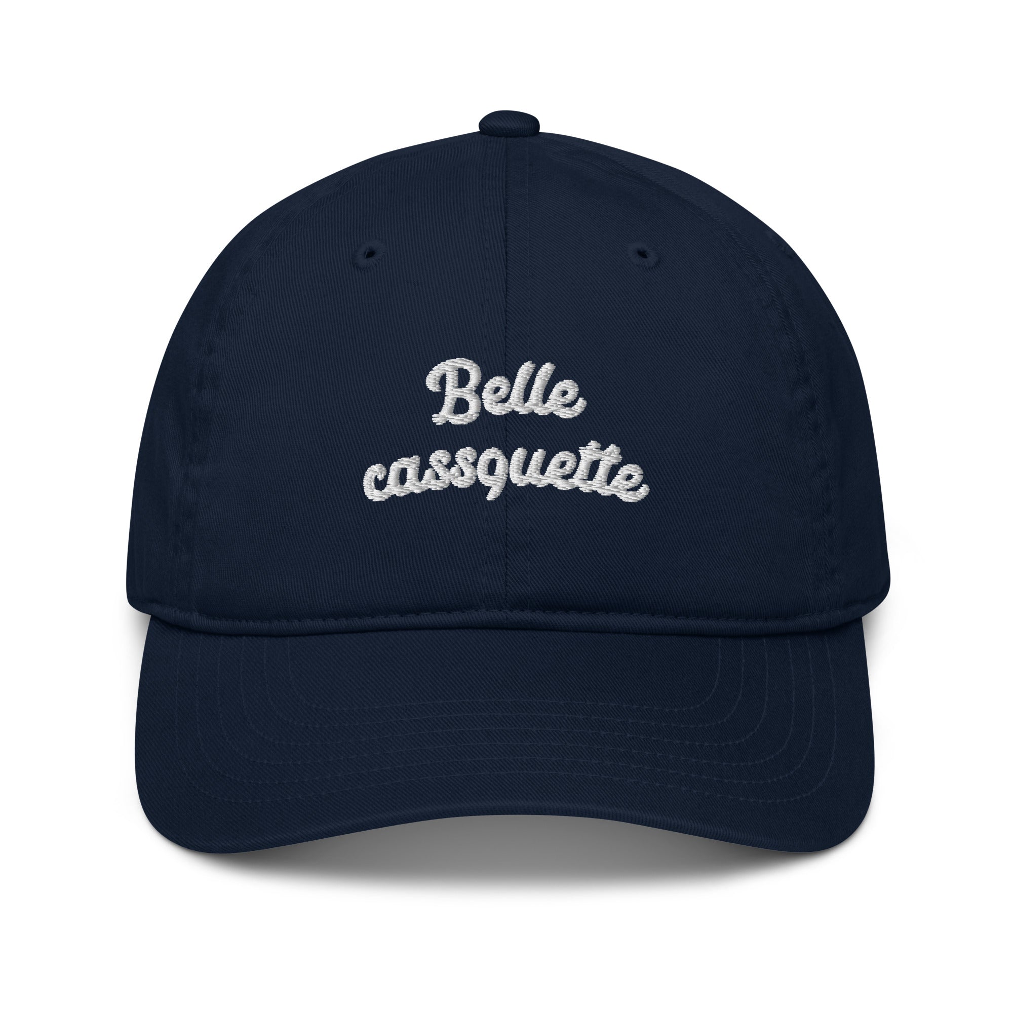 Casquette de baseball bio brodée - "Belle casquette"