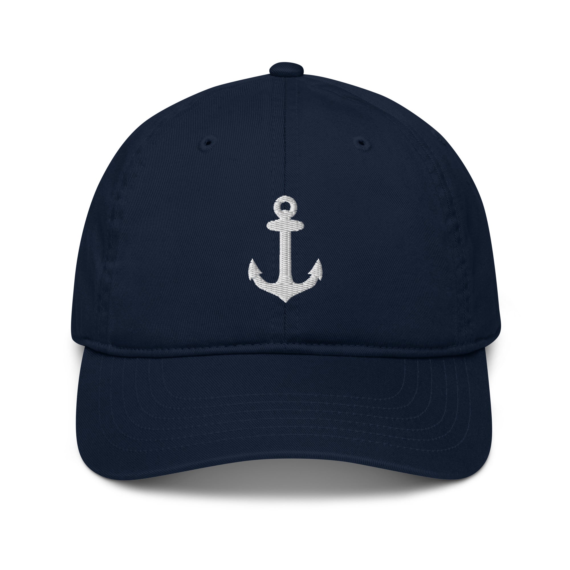 casquette marin avec ancre bateau en blanc casquette bleu marine