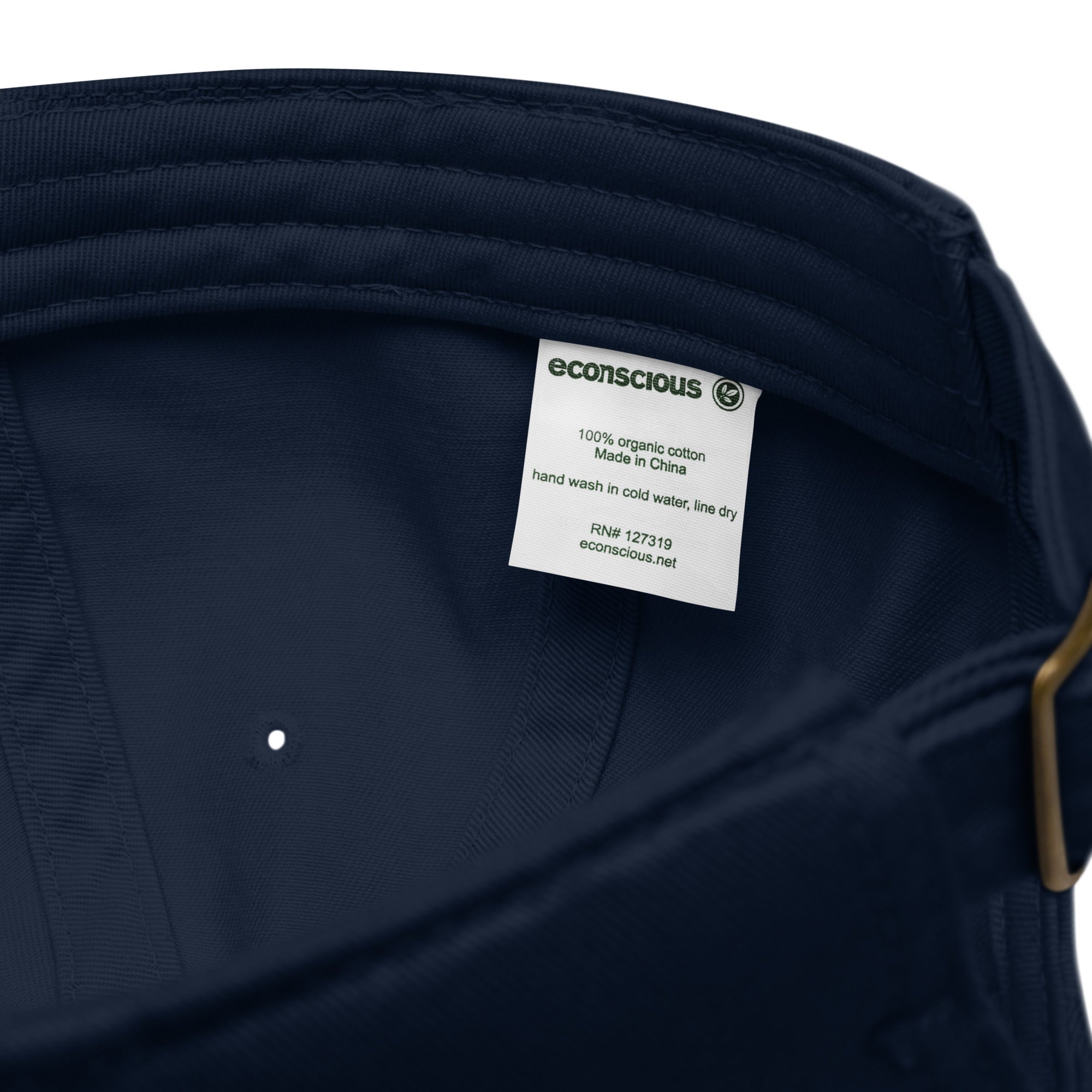 Casquette de baseball bio Belge brodée - "Made in Belgium with love"