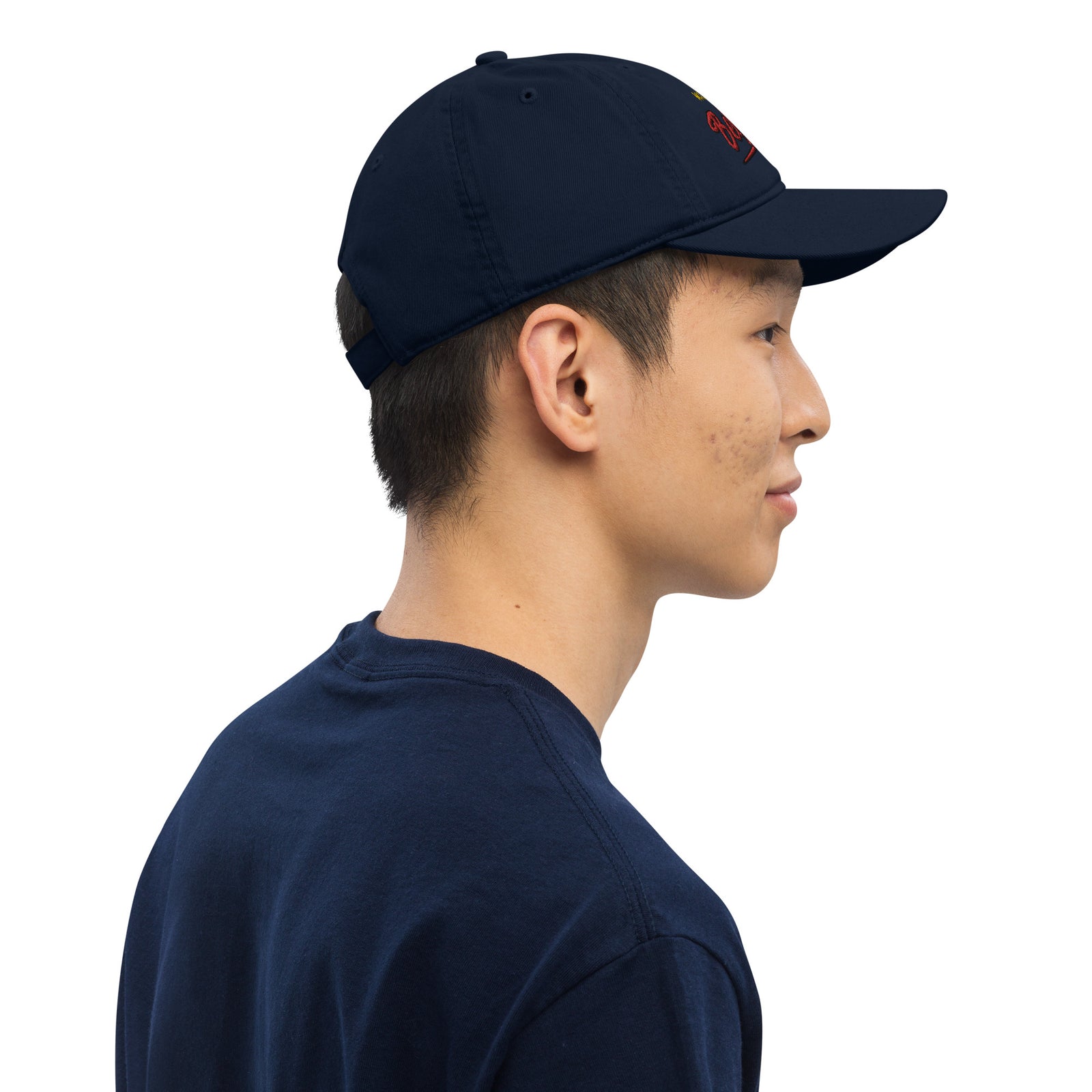 Casquette de baseball bio Belge brodée - "Made in Belgium with love"