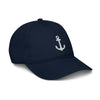 casquette bmeu marine avec une ancre de bateau brodee