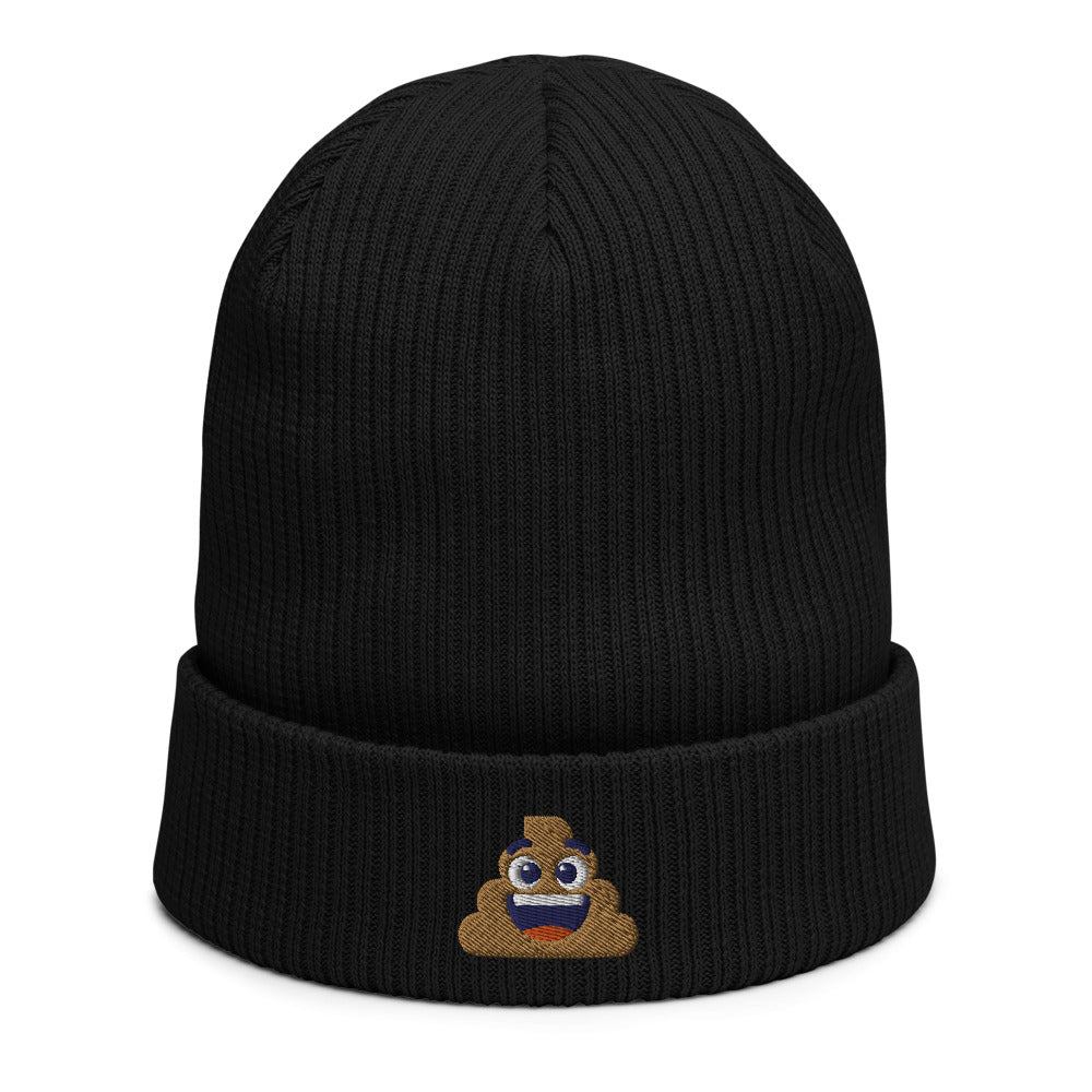 Bonnet côtelé bio - "EMOJI POOH"