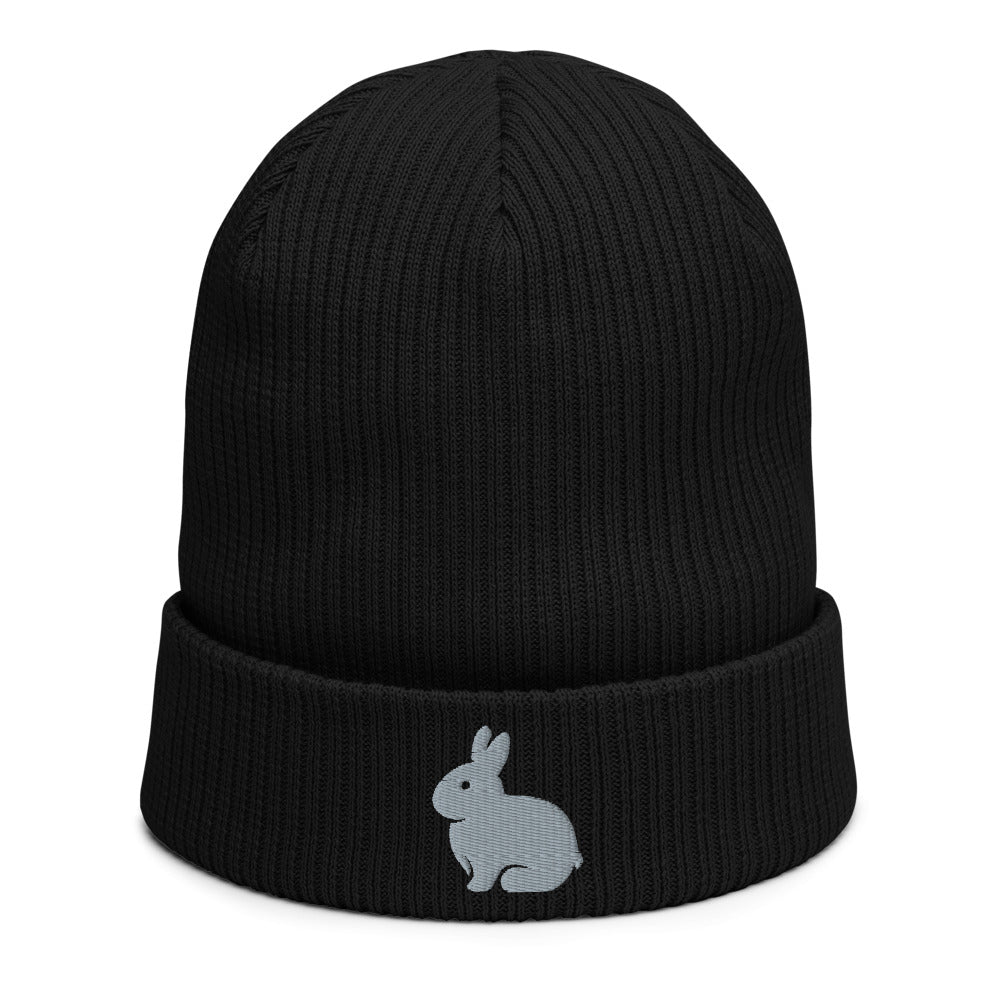 Bonnet côtelé bio - "RABBIT"