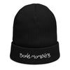 Bonnet côtelé bio - "BONS MOMENTS"