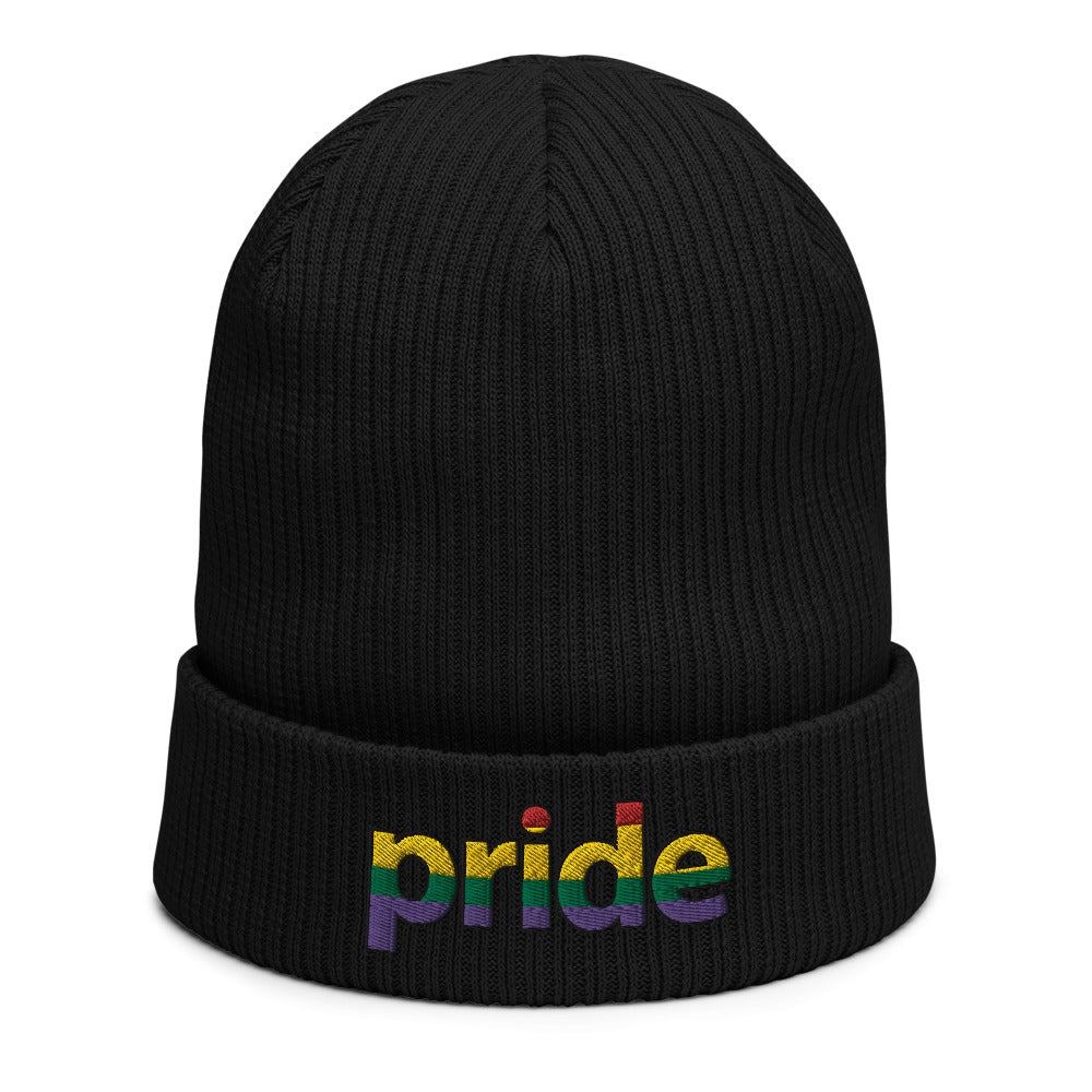 Bonnet côtelé bio - "PRIDE"