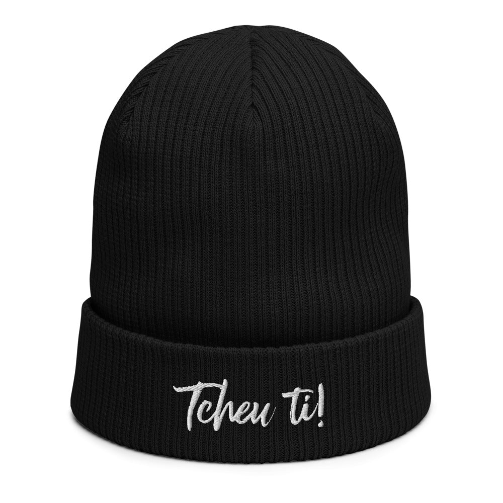 Bonnet côtelé bio - "TCHEU TI"