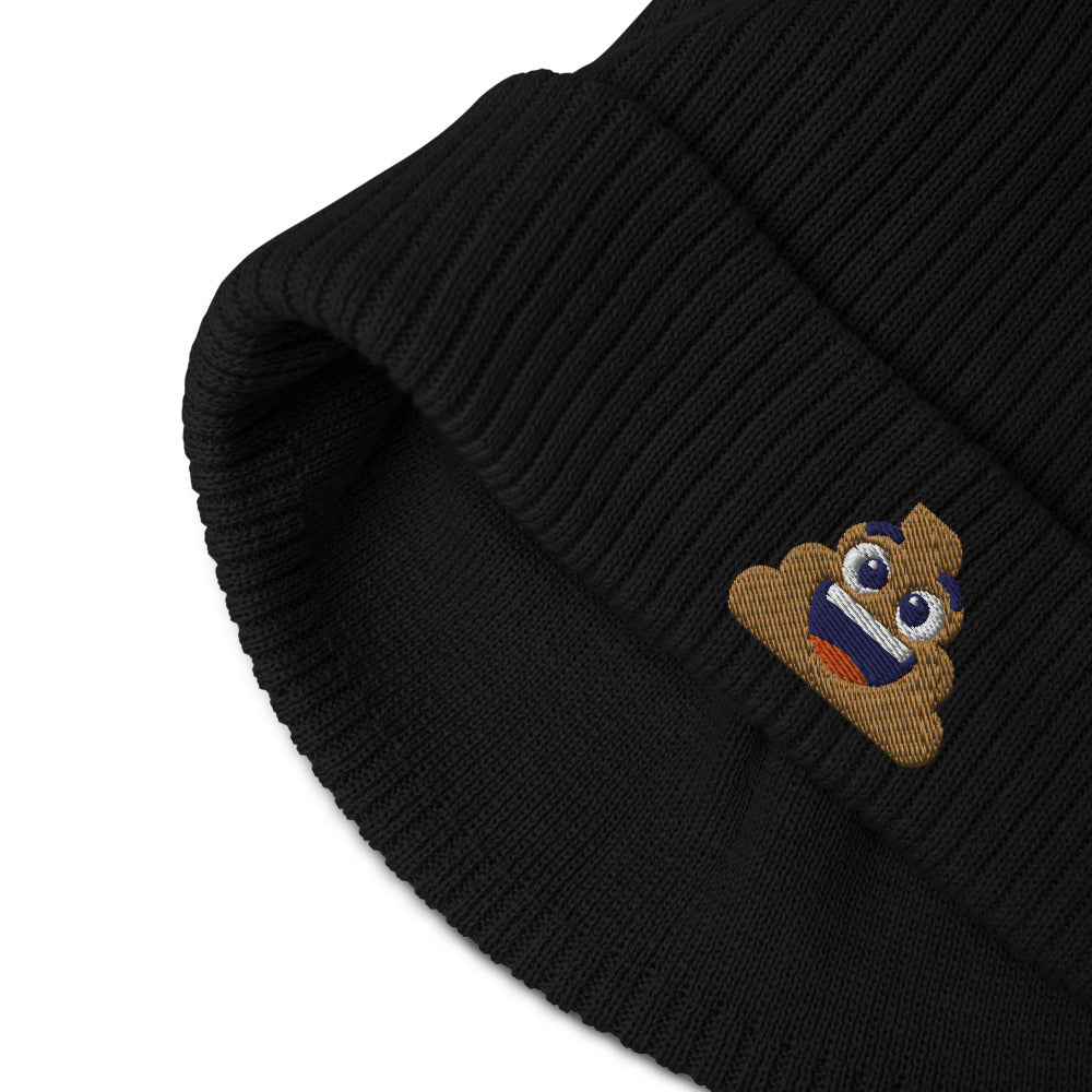 Bonnet côtelé bio - "EMOJI POOH"