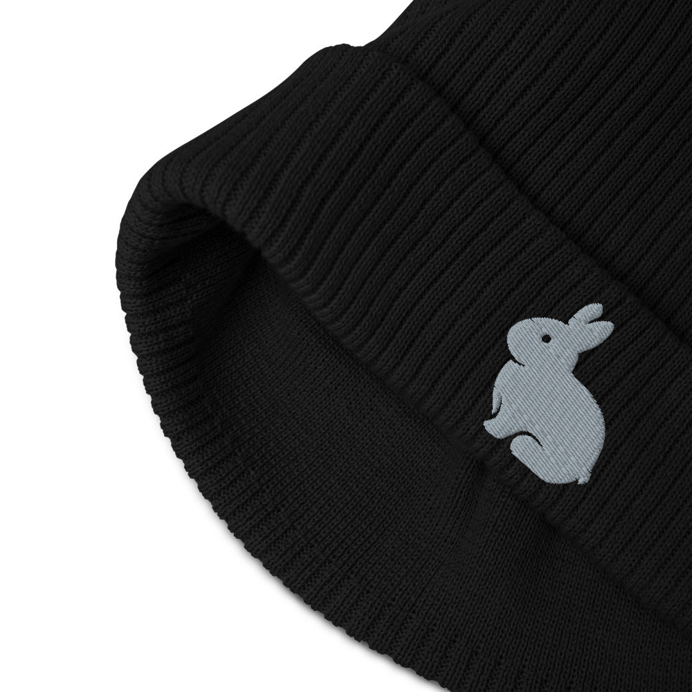 Bonnet côtelé bio - "RABBIT"
