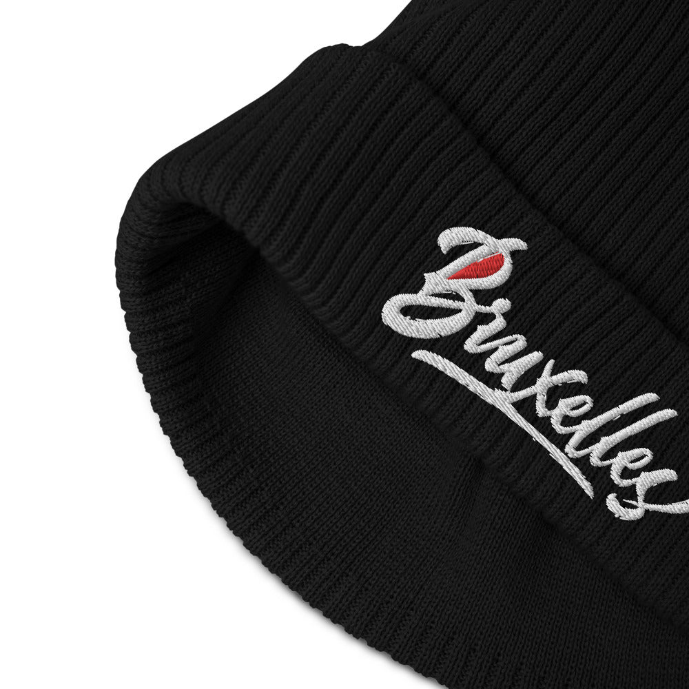 Bonnet côtelé bio - "BRUXELLES"