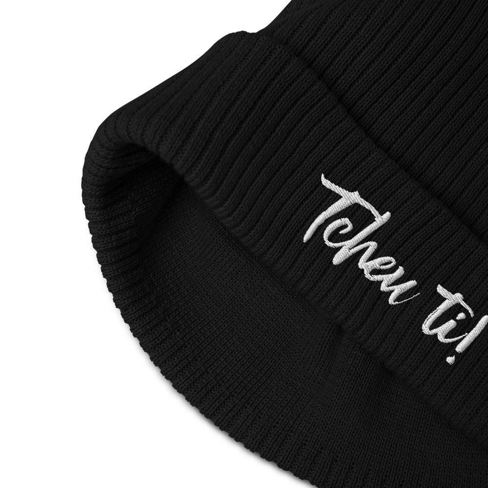Bonnet côtelé bio - "TCHEU TI"