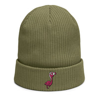 Bonnet côtelé bio - "FAMAND ROSE"