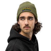 Bonnet côtelé bio - "PRIDE"