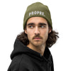 Bonnet côtelé bio - "PROPRE"