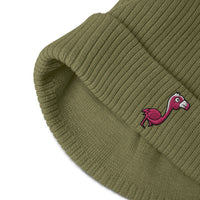 Bonnet côtelé bio - "FAMAND ROSE"