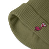 Bonnet côtelé bio - "FAMAND ROSE"