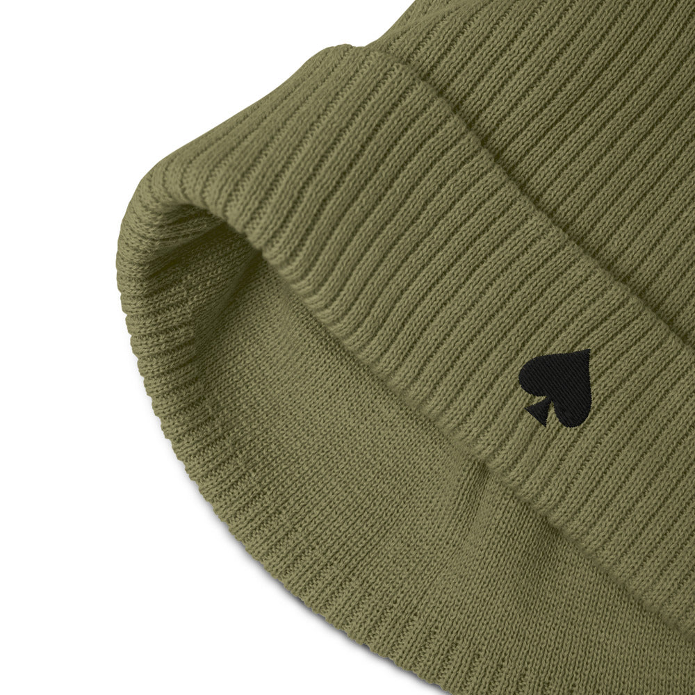 Bonnet côtelé bio - "AS E PIC"