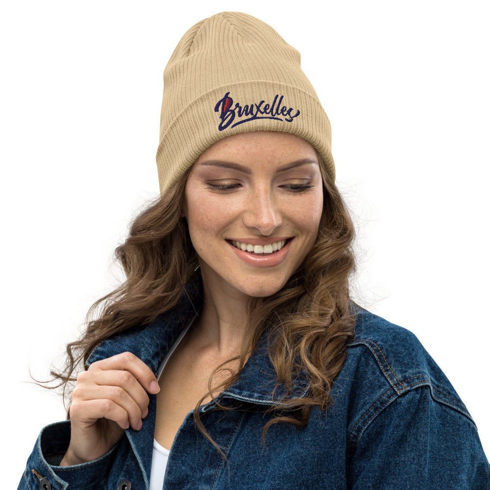 Bonnet côtelé bio - "BRUXELLES"