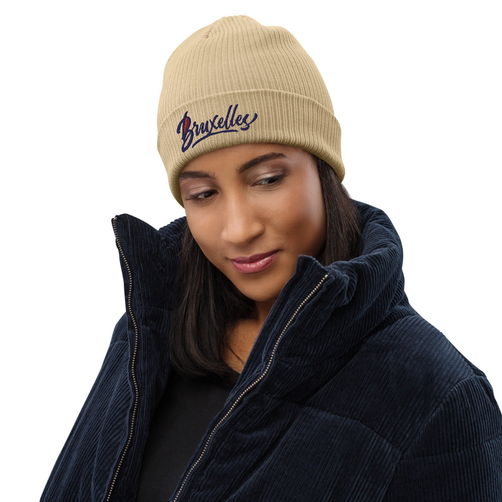 Bonnet côtelé bio - "BRUXELLES"