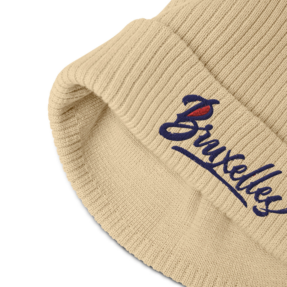 Bonnet côtelé bio - "BRUXELLES"
