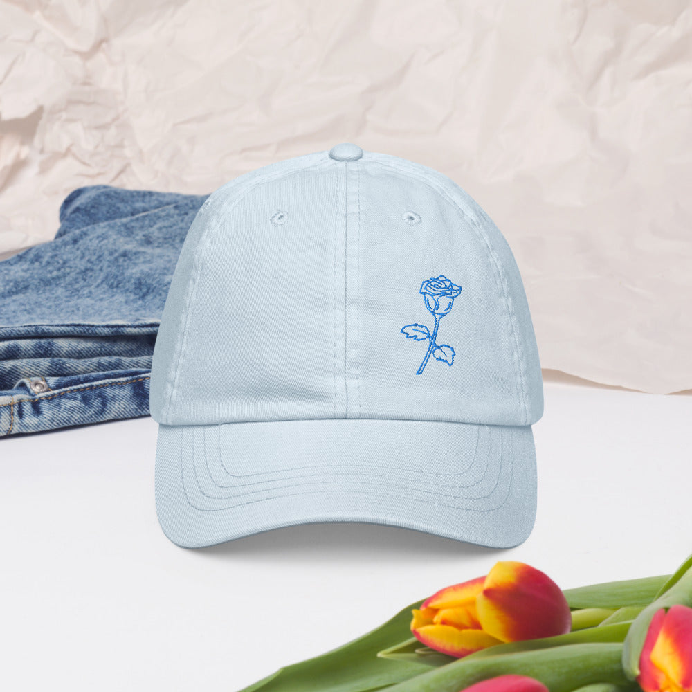 casquette femme tendance pastel bleu