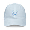casquette pastel bleue femme style baseball