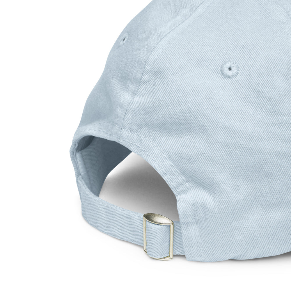 casquette femme de baseball tendance pastel bleue