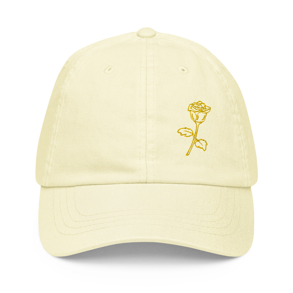 Casquette femme jaune pastel style urbain streetwear