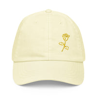 Casquette femme jaune pastel style urbain streetwear