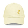 casquette style urbain femme jaune pastel
