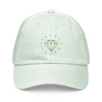 casquette femme de baseball tendance pastel verte