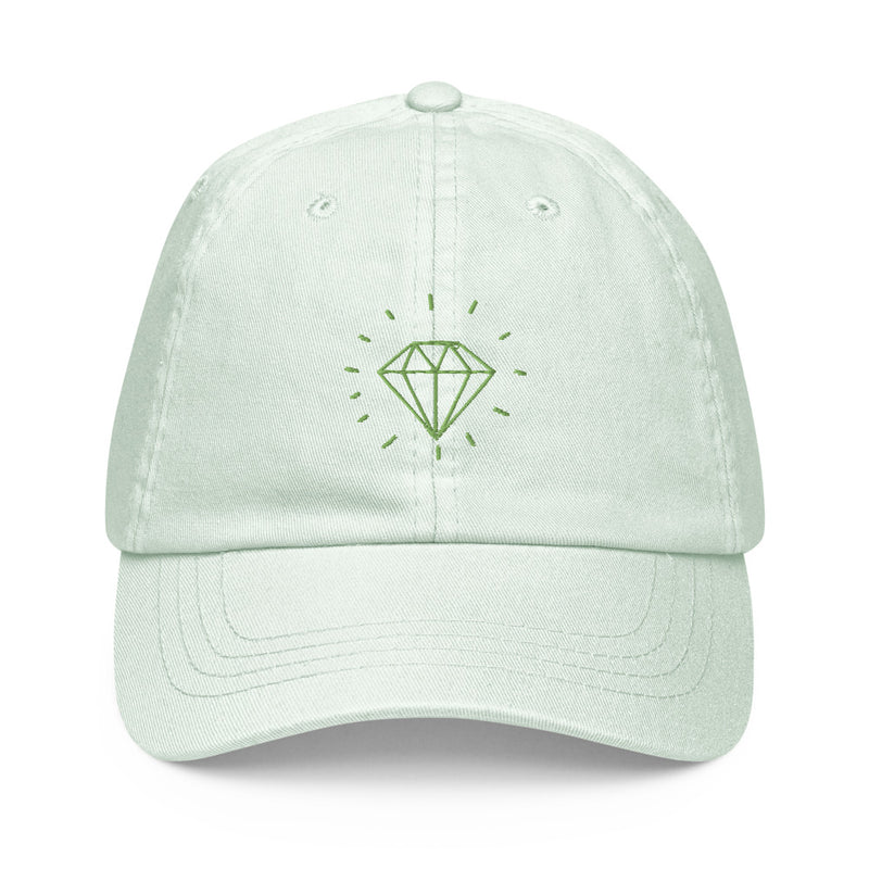 casquette femme de baseball tendance pastel verte