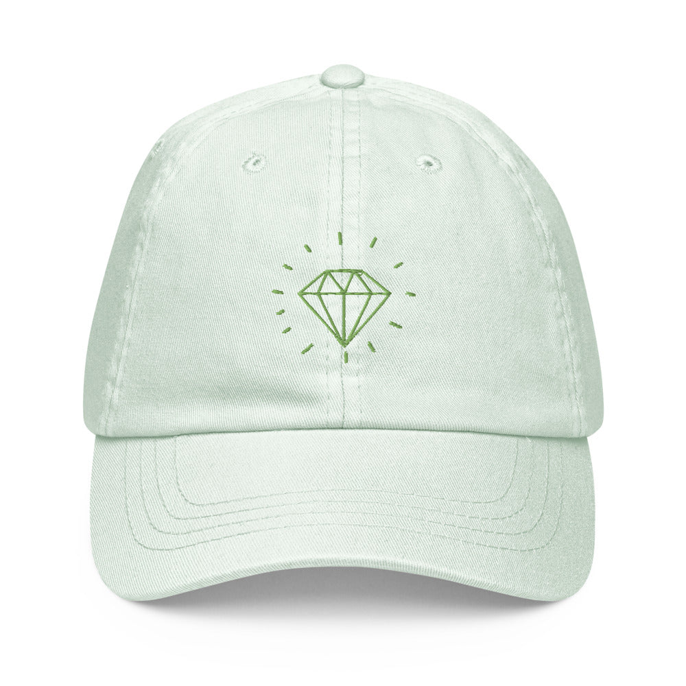 Casquette Femme De Baseball Tendance Pastel Verte - Diamond