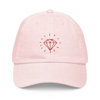 casquette femme de baseball tendance pastel rouge
