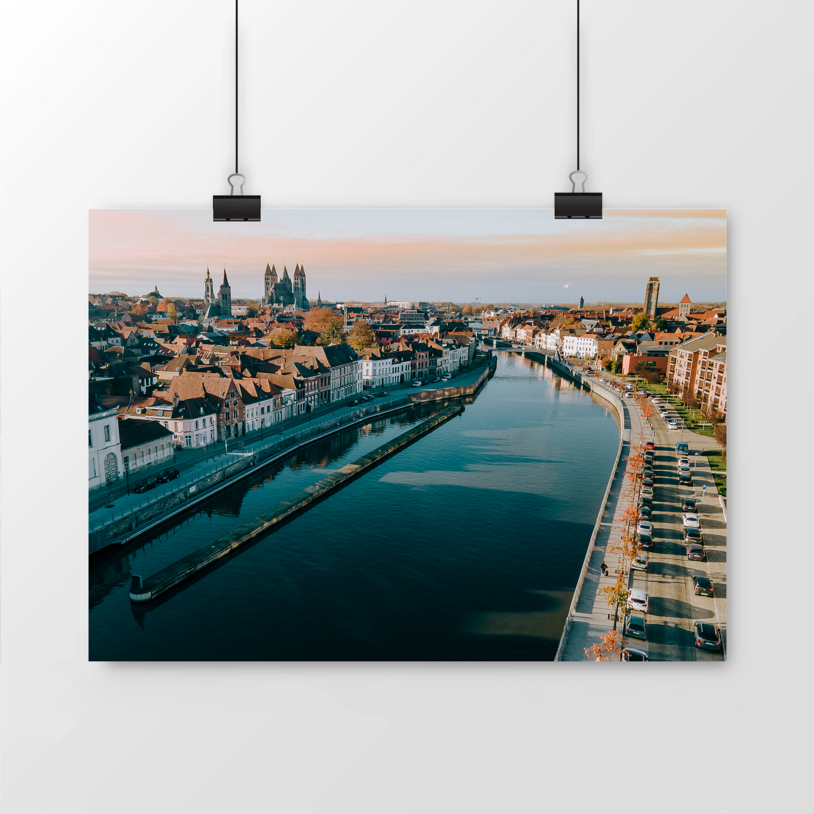 poster photo drone tournai