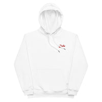 Pull à capuche femme brodé - "Biche"