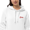 Pull à capuche femme brodé - "Biche"