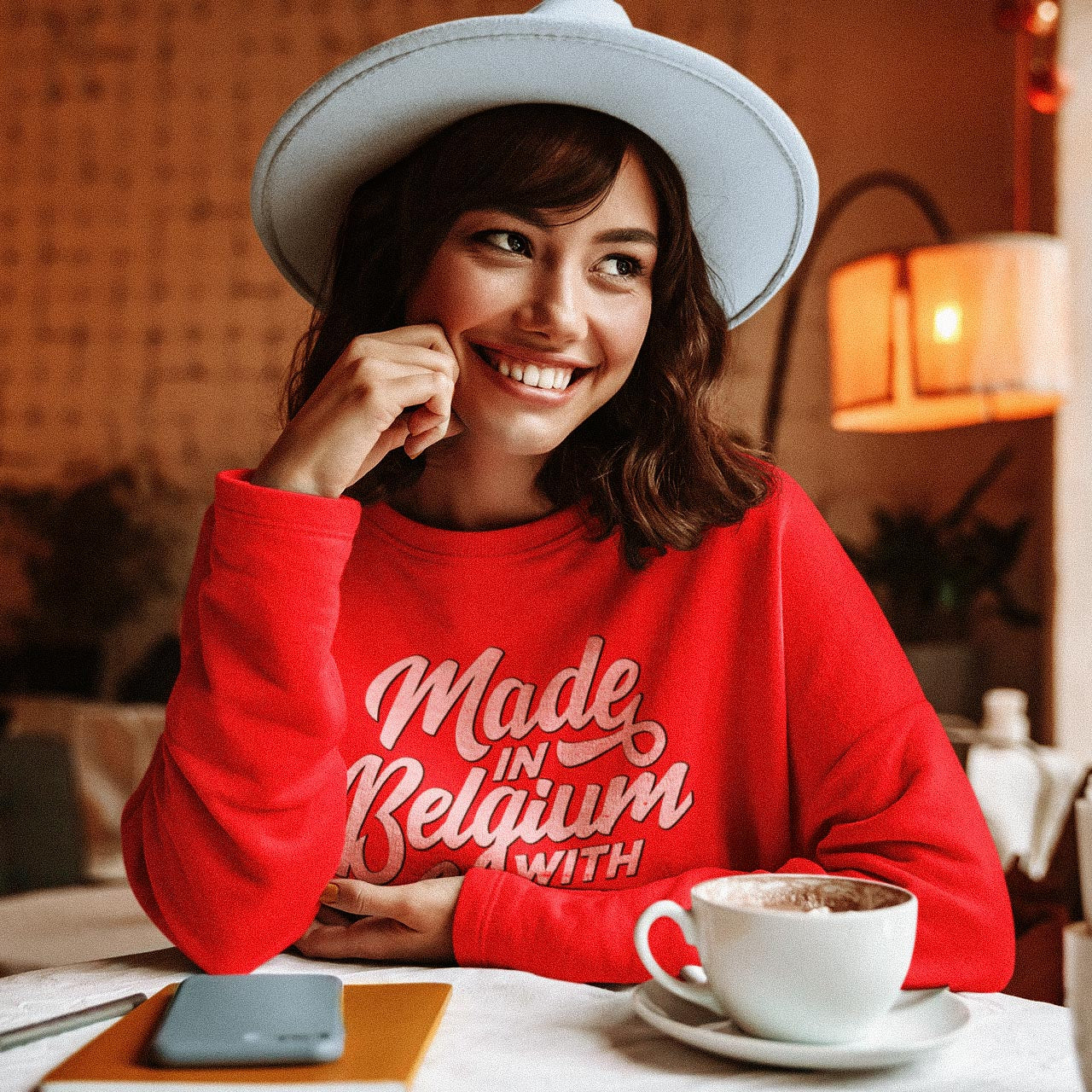 Pull femme - "Made in Belgium with love"