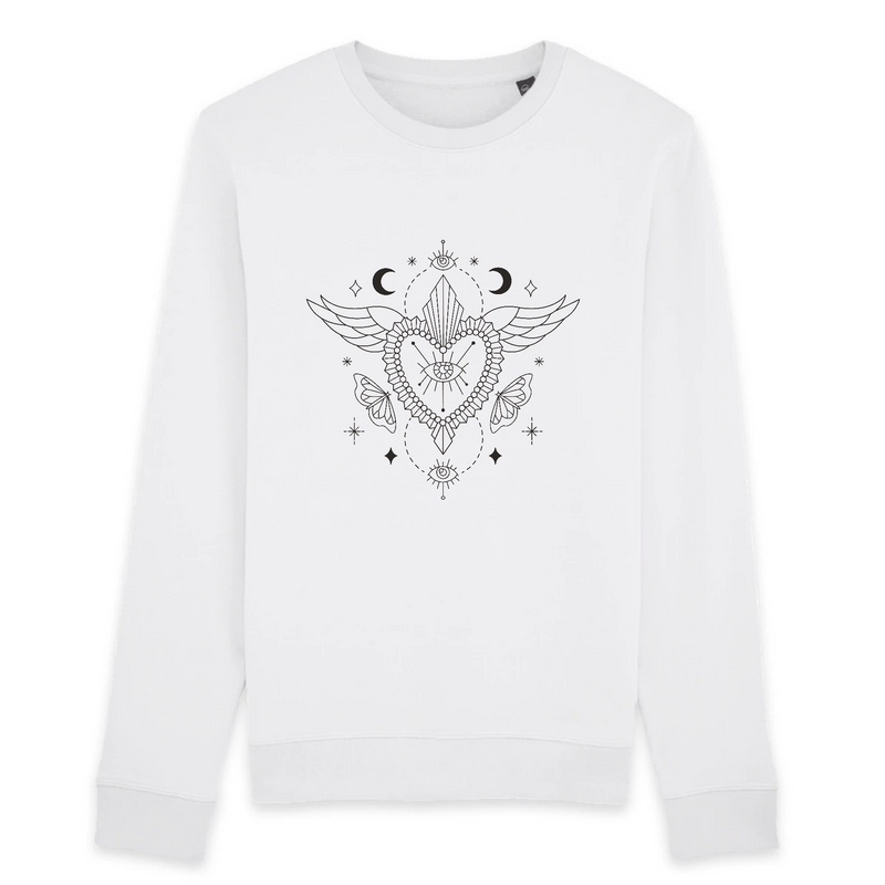 pull femme blanc style boho