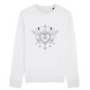 pull femme blanc style boho