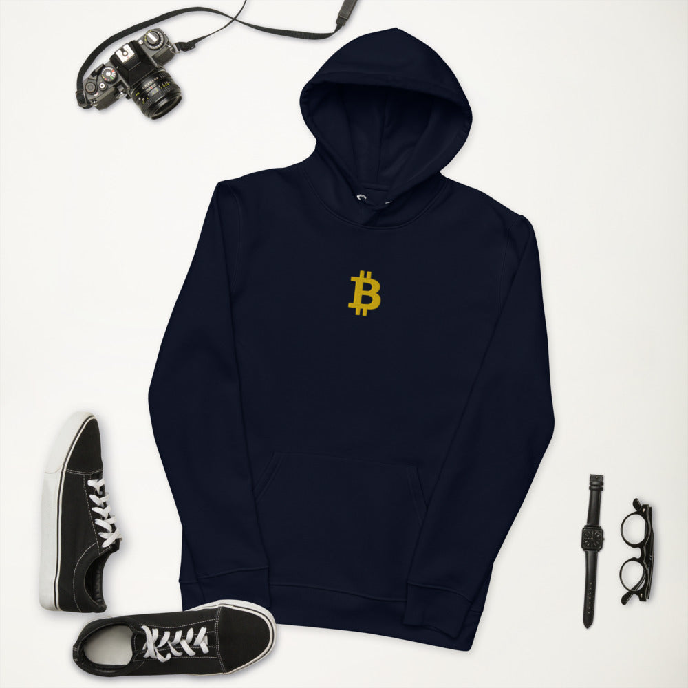 Pull à capuche BITCOIN - Brodé "BITCOIN" -  from chtmboutique by chtmboutique - BITCOIN, BRODERIE, CRYPTO, HOODIE HOMME, PULLSHOP