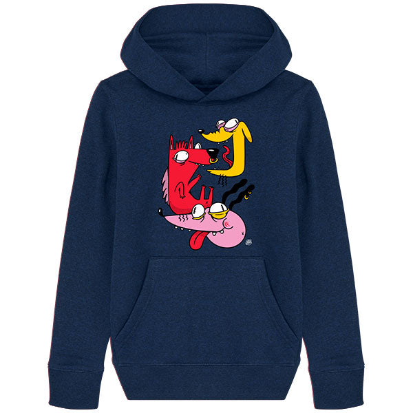 Pull à capuche enfant - CRAZY DOGS