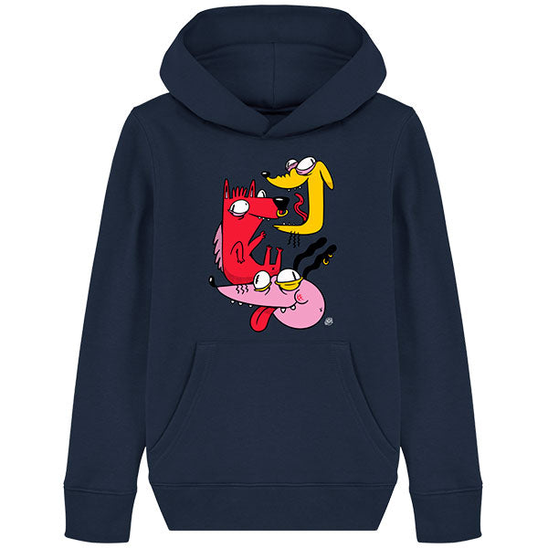 Pull à capuche enfant - CRAZY DOGS
